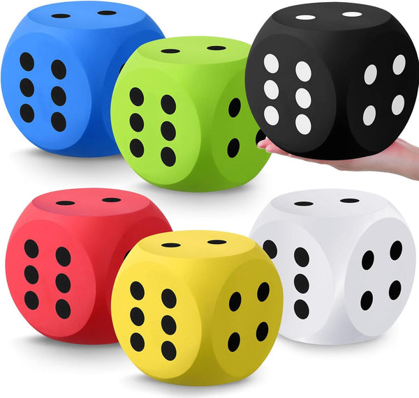 Shappy 6 Inches Foam Dice Fun Filled Large Educational Toy Kawaii Giant