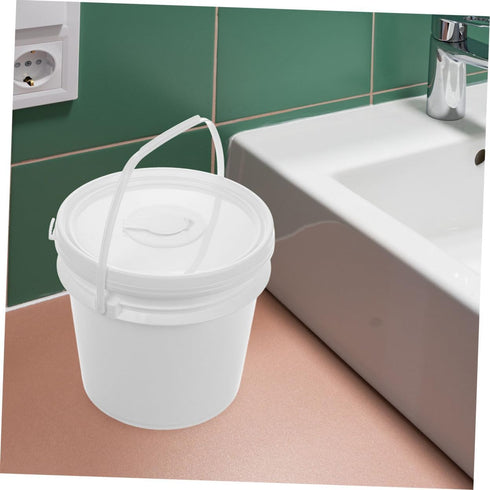 Holibanna Large Plastic Wipe Dispenser Bucket with Lid and Handle Portable Wipes Container for Car and Baby Use