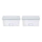 Ubbi Set of 2 Baby Wipes Dispensers with Weighted Plates and Secure