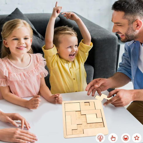 Daily Calendar Puzzle - Wooden Puzzles for Adults, Challenge 365+ Dates, Office Logic Puzzle