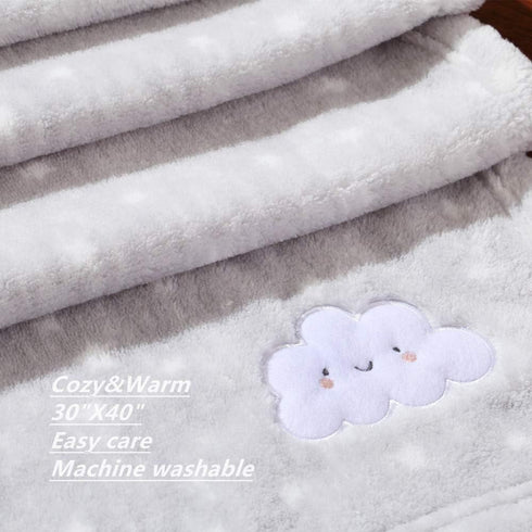 30''X40'' Cozy CREVENT Cute Fluffy Warm Baby Blanket for Boys Infants Toddlers' Bedding Crib Cot Stroller, Baby Shower