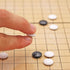 Medium Magnetic Go Chess Set Game: 19x19, 11 Inch Portable with Single Convex Plastic Stones, Classic Strategy Game