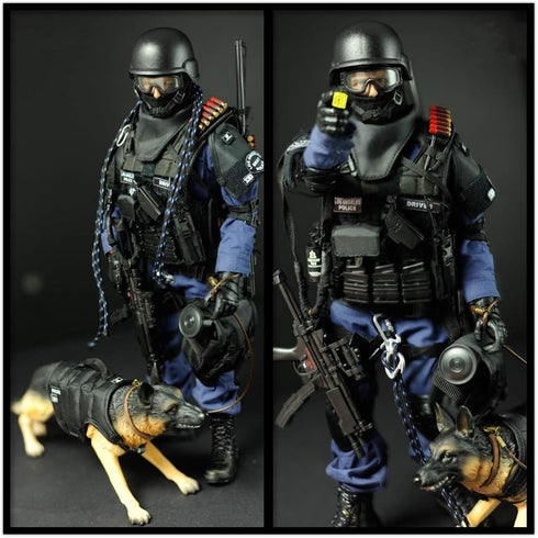 YEIBOBO 1:6 Action Figure Accessories - German Shepherd Police Dog Toy