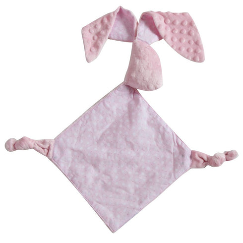 Plush Bunny Baby Security Blanket by Snuggle Stuffs