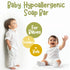 9 Hypoallergenic Baby Soap Bar | Gentle Cleansing Baby Body Wash Bar for Sensitive Skin | Chamomile & Green Tea | Made