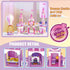 541 6-12 Princess Castle Girls Building Blocks Toys Pieces Multi Shaped Castle Hot Air Balloon Toys for Girls