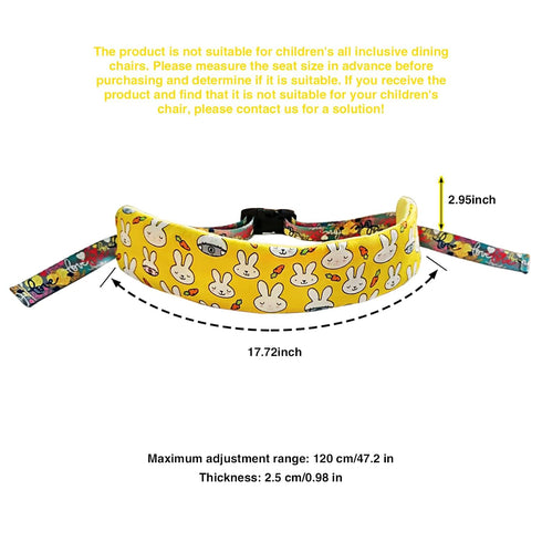 Generic Universal High Chair Straps Replacement for Wooden High Chair -Safety Harness for Infant Toddler, Adjustable