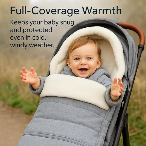 Quintriae V2 V3 V2 Stroller Footmuff Bunting Bag for Winter Universal Stroller Cover for Cold Weather, Compatible