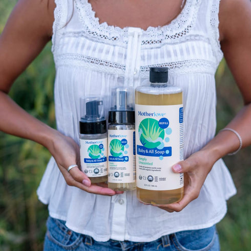 (32 oz) Motherlove Baby & All Soap Gentle Foaming All-Purpose Castile Soap Made with Organic Ingredients Simply