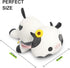 12") Onsoyours Cute Cow Plushie with Sunflower Headwear, Soft Stuffed Milk Love Cow Squishy Plush Animal Toy Flower Cow