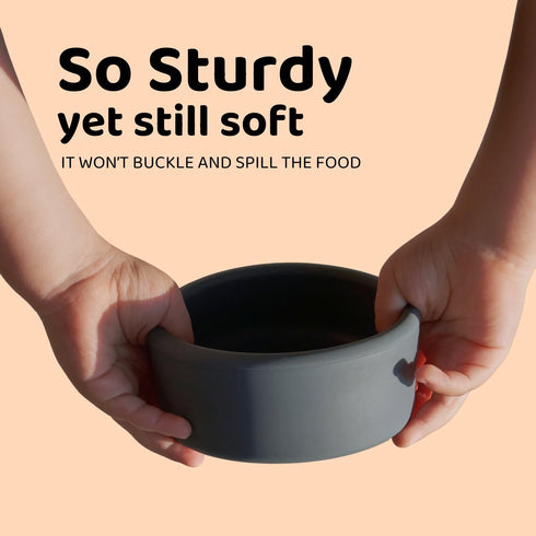 9 oz, APLAINR Solid Bowl, Silicone Bowl for Baby, Toddler & Kids, fl Non Slip, Heavy Base, Deep, Microwave & Dishwasher