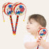 Toddmomy Baby Tots Wooden Monkey Drums Rattle, Musical Toys for Infants