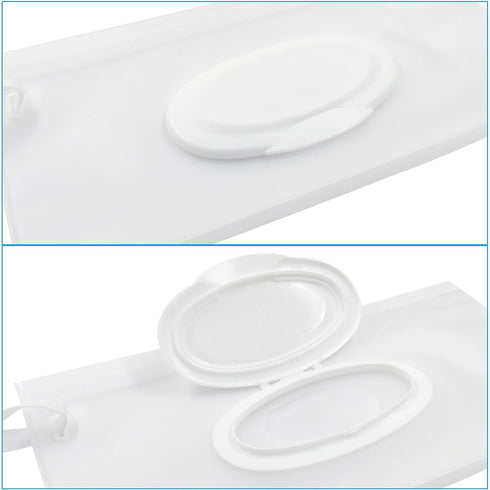 Unlorspy 2Pcs Wet Wipes Pouches, Travel Wet Wipes Dispensers Reusable Cases, Portable Wipe Carrying