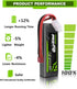 OVONIC 3S Lipo Battery, 50C 2200mAh 11.1V with Dean-Style T Connector for RC Airplane Quadcopter
