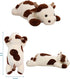 25.6 inch 5 lbs Cow Weighted Stuffed Animal Large Plush Toy Pillow Cute Kawaii Gifts for Kids Adults
