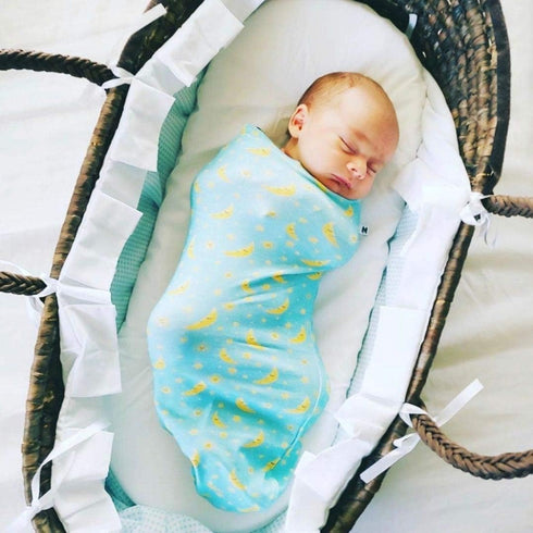 Henry Hunter Baby Swaddle Sack - Soft Stretchy Cotton Swaddles for Newborns, Pack of 3, Cloud | Moon | Light Heather