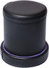 PU Leather Dice Cup with Lid, Purple Velvet Interior Quiet Shaker Cup Including 6 Purple Translucent Dice