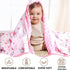 FIGEPO 30 40 Inch 1) New Born Baby Girl Double Layer Fuzzy Toddler Throw Blankets Soft Plush Minky Daycare Blanket