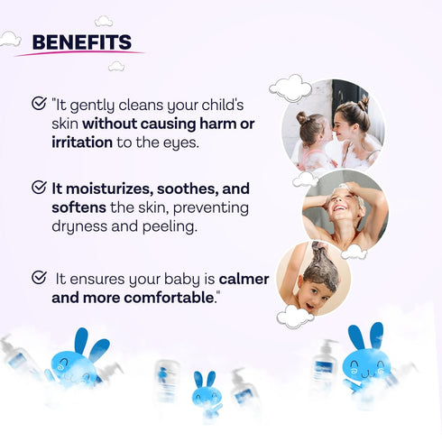 Clinikid 2-in-1 8.45 Oz (1) Organic Baby Body Wash & Shampoo, Deeply Cleanses the Skin and Hair, Soft and Smooth Hair