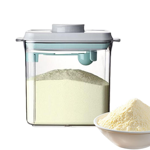 Generic 1700ml Travel Formula Container - Airtight Formula Milk Powder Dispenser | -Button Convenient Pop-Up Food