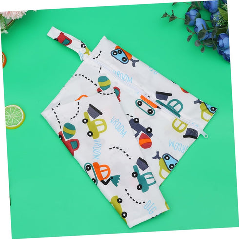 Reusable Diaper Bag Wet Dry Pouch - Family Travel Storage Solution