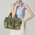 SONARIN Mummy Canvas Diaper Bag Tote,Large Capacity Travel Baby Nappy Changing Bag Messenger Bags with Stroller Straps