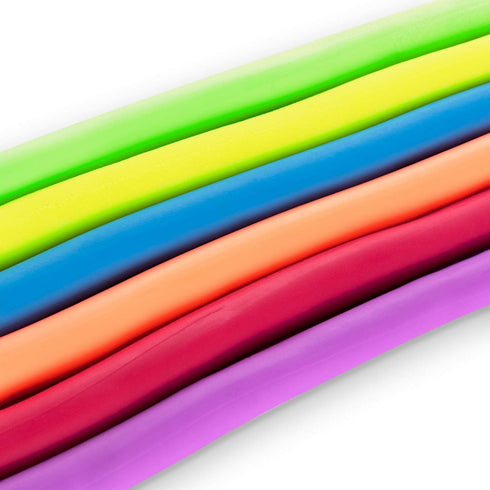 Super Z Outlet 12 Count Stretchy Jelly String Noodles Thick Rubber Fidget Sensory Toys Set for Children Birthday Party