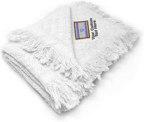 Fastasticdeals Custom Embroidery Nursery Bedding Baby Blankets for Boys & Girls Israel Cotton