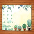 Baby Monthly Milestone Blanket, Green Cactus Butterfly Leaves, Newborn Growth Chart, 48x40 Inch