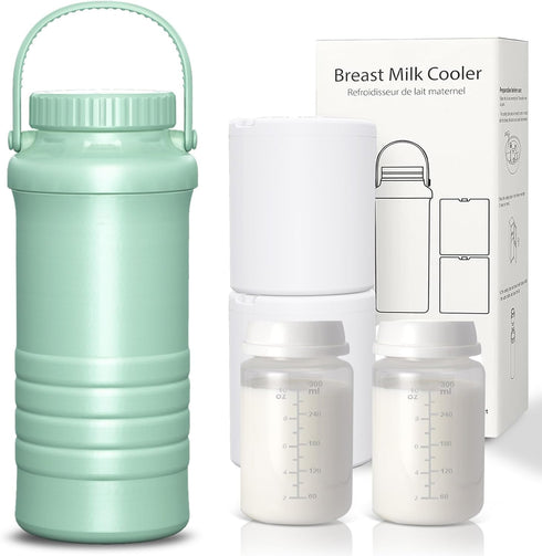 ZhiChu Portable Breast Milk Cooler, 22oz Larger Capacity Breastmilk Chiller for Travel &