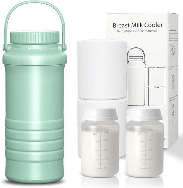 ZhiChu Portable Breast Milk Cooler, 22oz Larger Capacity Breastmilk Chiller for Travel &