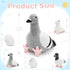 Set, Tezituor Easter Pigeon Stuffed Animal Cuddly Realistic Pigeon Plush Toy,Soft Dove Life-Like Bird Animal Plushie