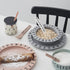Design Letters Eat & Learn Toddler Fork, Knife & Spoon Set - 4 Design in Denmark, BPA/BPS Free, Green