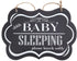 WINOMO Baby Sleeping Sign, "Shhh BABY SLEEPING" Please Knock Softly, Wood Decorative Nursery Hanging Plaque