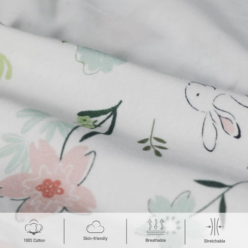 3-Pack, 03 Baby Swaddle Sleep Sacks Newborn Organic Cotton Swaddle Wraps with Adjustable Wings, Breathable Swaddling