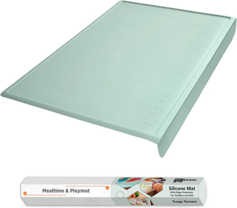 Silicone Placemats for Toddlers & Kids with Angle-Protective Safety Edge Baby Placemats