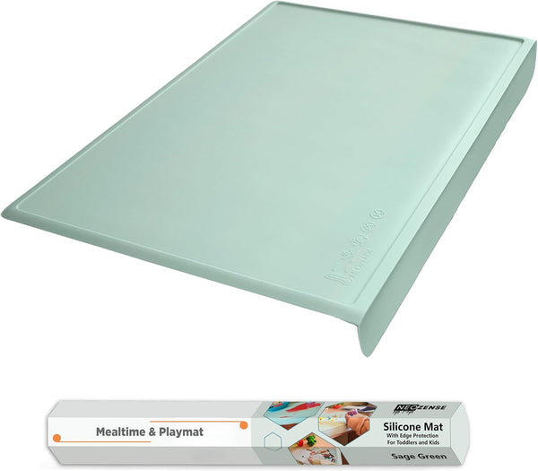 Silicone Placemats for Toddlers & Kids with Angle-Protective Safety Edge Baby Placemats