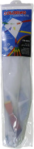 In the Breeze Coloring Diamond 20 Inch Kite, Single Line, Ripstop Fabric, Includes Crayons, Kite Line & Bag