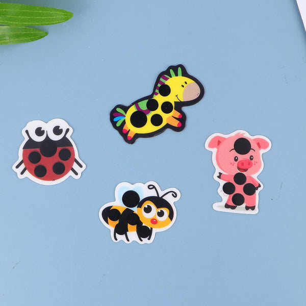6Pcs Multicolor Forehead Stick-On Fever Stickers for Kids, Fast Temperature Monitoring for Infants