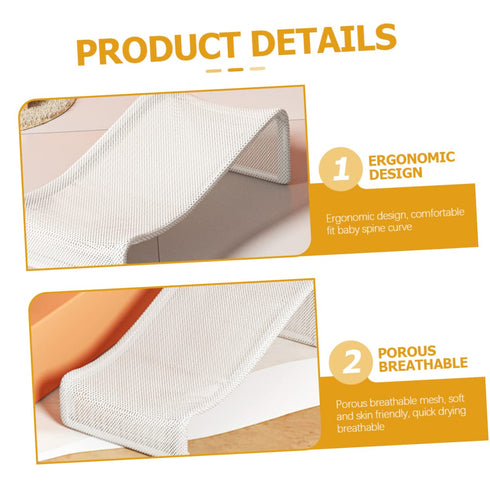 Infant Bath Support Seat Mesh Bath Pad Baby Bathtub Mesh Seat Save Time Effort Comfortable Bathing for Newborns