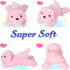 18'' WEWILL Light up Pink Puppy Dog LED Stuffed Animal with Colorful Night Light Glow Soft Plush Toy Gifts for Kids on