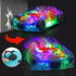 Light Up Transparent Car Toy - Interactive Electric Car Toy for Kids with Music, LED, and Colorful Moving Gears