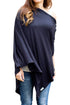 Byrd & Blume Maternity Nursing Cover, Lightweight Breastfeeding Wrap Shawl, Navy, One Size