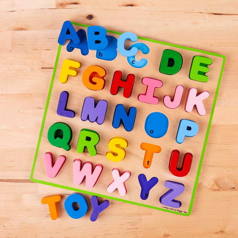 Bigjigs Toys Chunky Alphabet Puzzle, Educational Jigsaw
