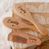 Hainadian Set Set Set (1pcs) Personalized Baby Brush and Comb for Newborn Wooden Baby Brush Personalized Baby Gifts