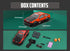1:24 10MPH 4WD 2 RACENT Scale RC Drift Car, Remote Control Car with LED Light, Racing and Drifting Wheels, Rechargeable
