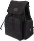 HAMPPLIES Diaper Bag Backpack for Moms with Drawstring Closure, Black Diaper Bag with
