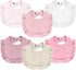 NISXABEBE Baby Muslin Bibs,6 Pcs Drool Bandana Bibs for Baby Girl Drooling and