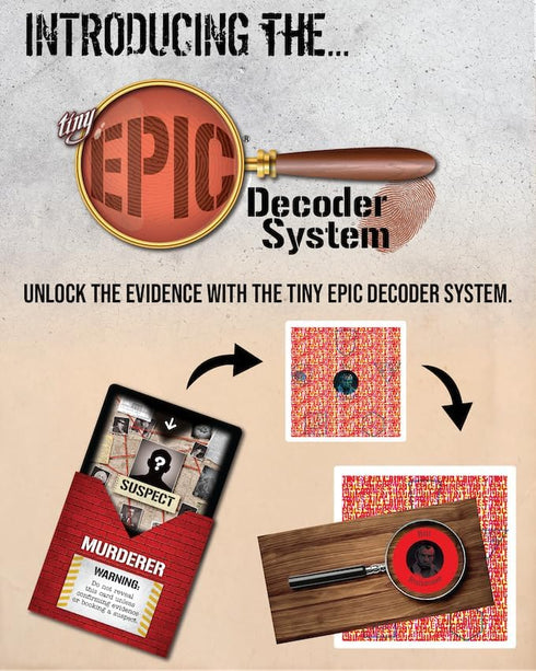 Tiny Epic Crimes Kickstarter Deluxe Edition - Family Murder Mystery Game
