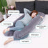 MOON PINE Pregnancy Pillow, U Shaped Full Body Pillow for Maternity Support, Sleeping Pillow with Cover for Pregnant
